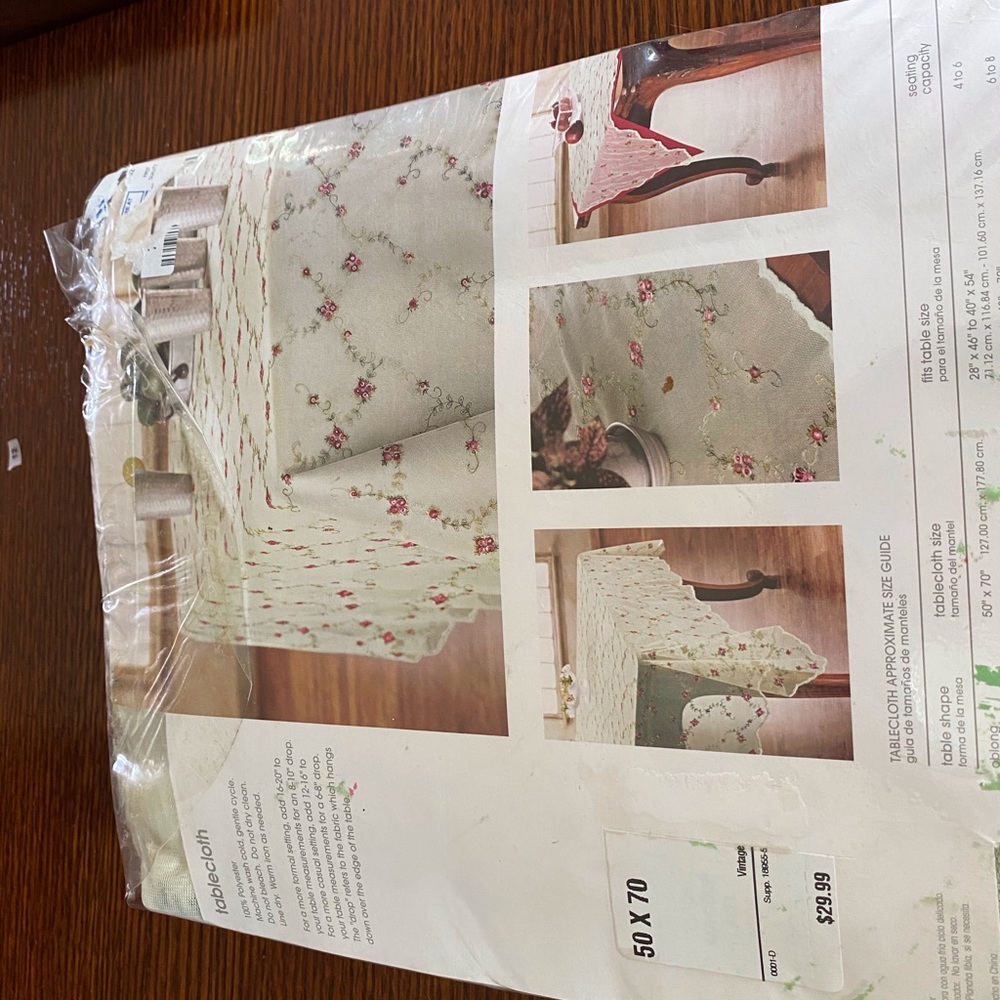 50x70. Lace tablecloth
